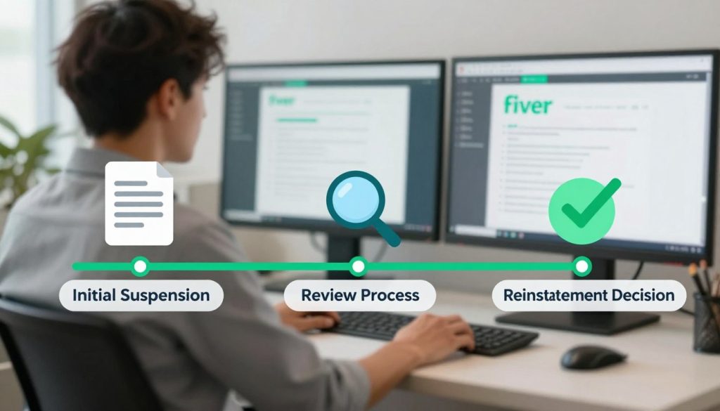 fiverr account suspension process review timeline